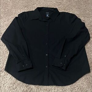 Chaps Black No-Iron Shirt